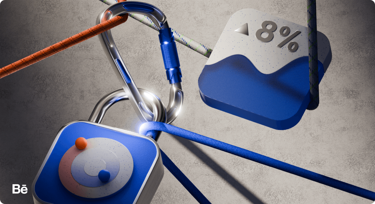 3D Illustrations for a Fintech Trading Product